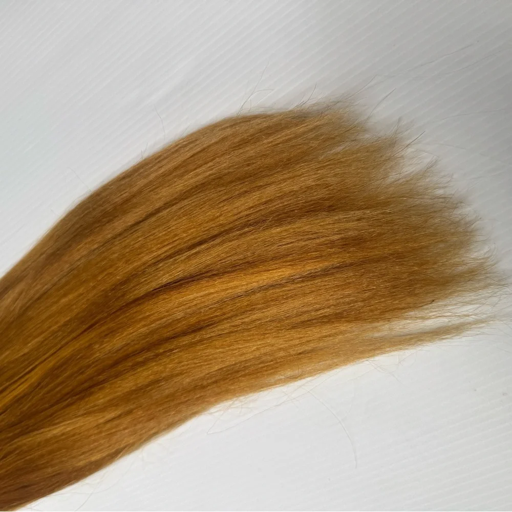 100% Human Hair Micro Yaky Extensions 16” Honey Blonde Straight Weft Bundle